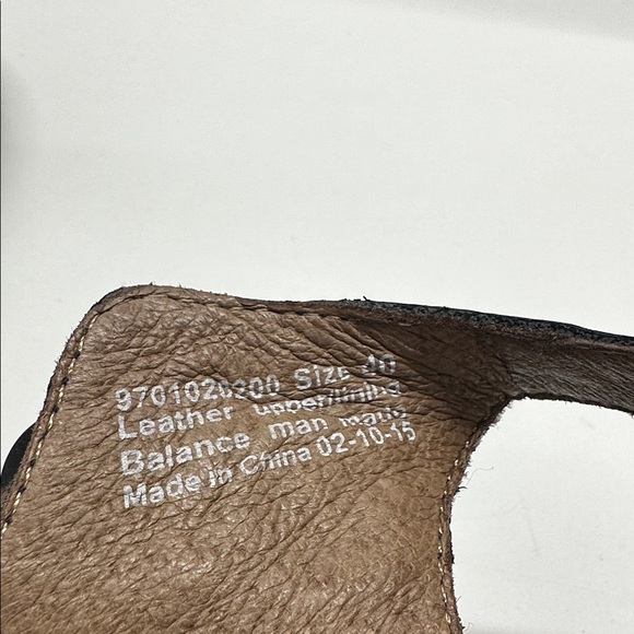 Dansko Joanie Platform Sandals Shoes Open Toe Buckle Leather Black Size 40 US 10 - Picture 12 of 12